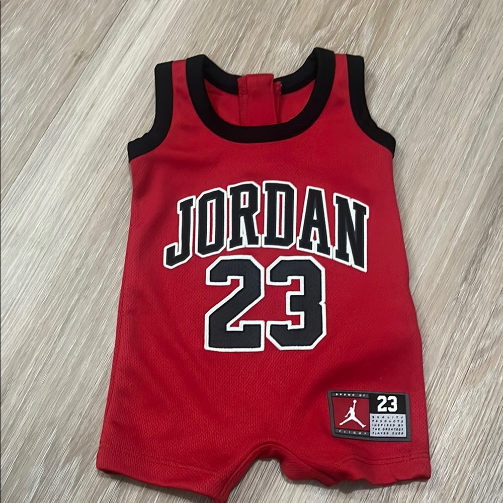 Jordan Infant Red Romper